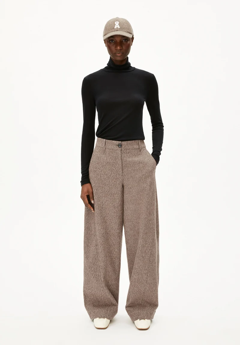 GRAZILIAA WOLL-MIX LANGARMSHIRT | black