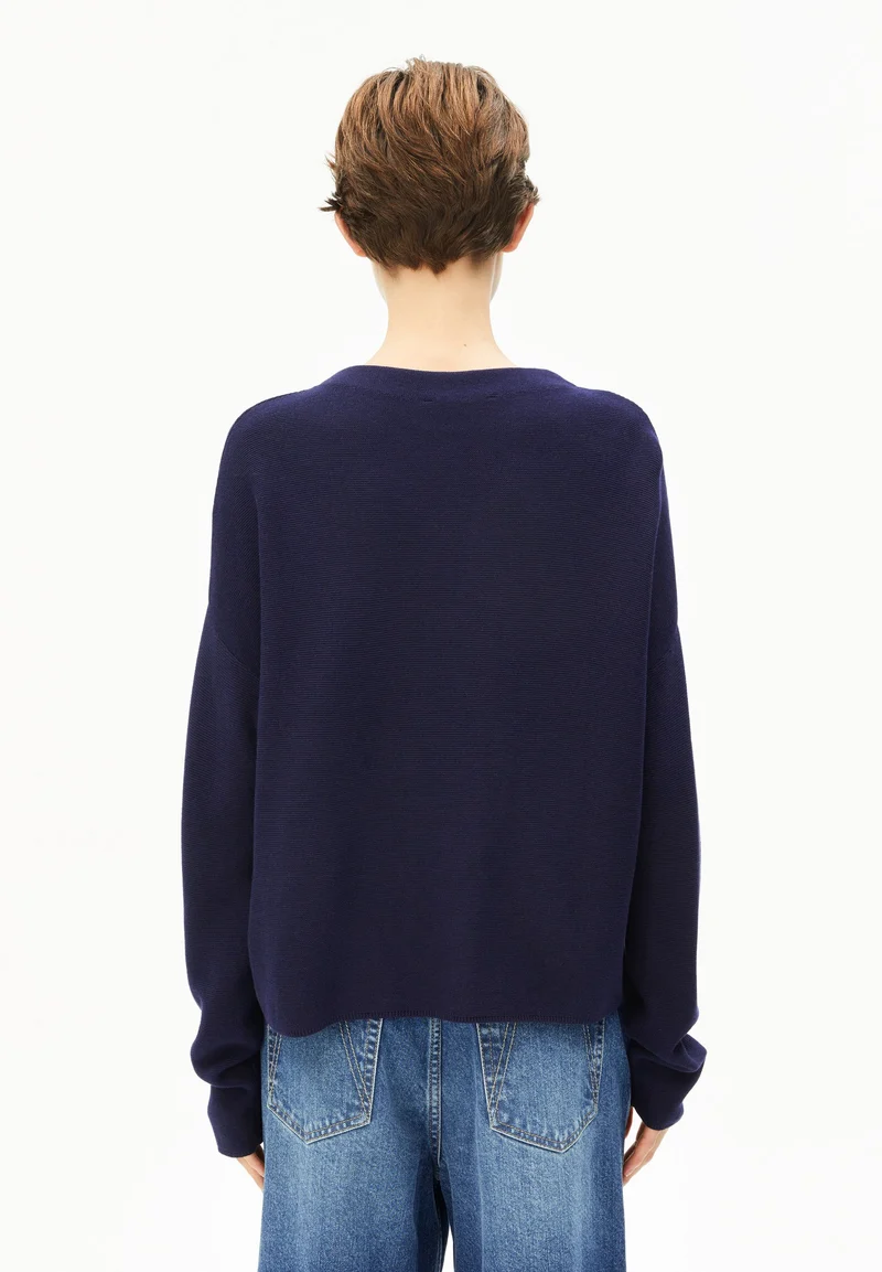 MERINAA STRICKPULLOVER | tinted navy