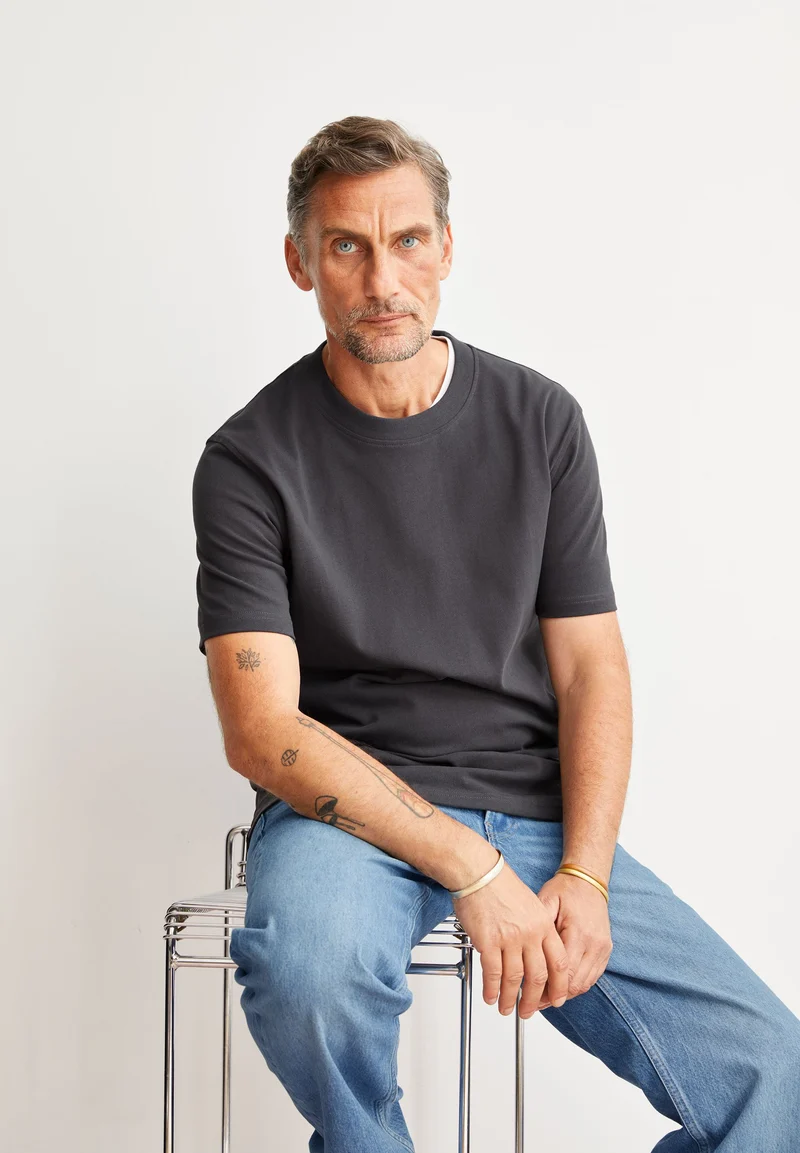 MAARKOS T-SHIRT | dark steel