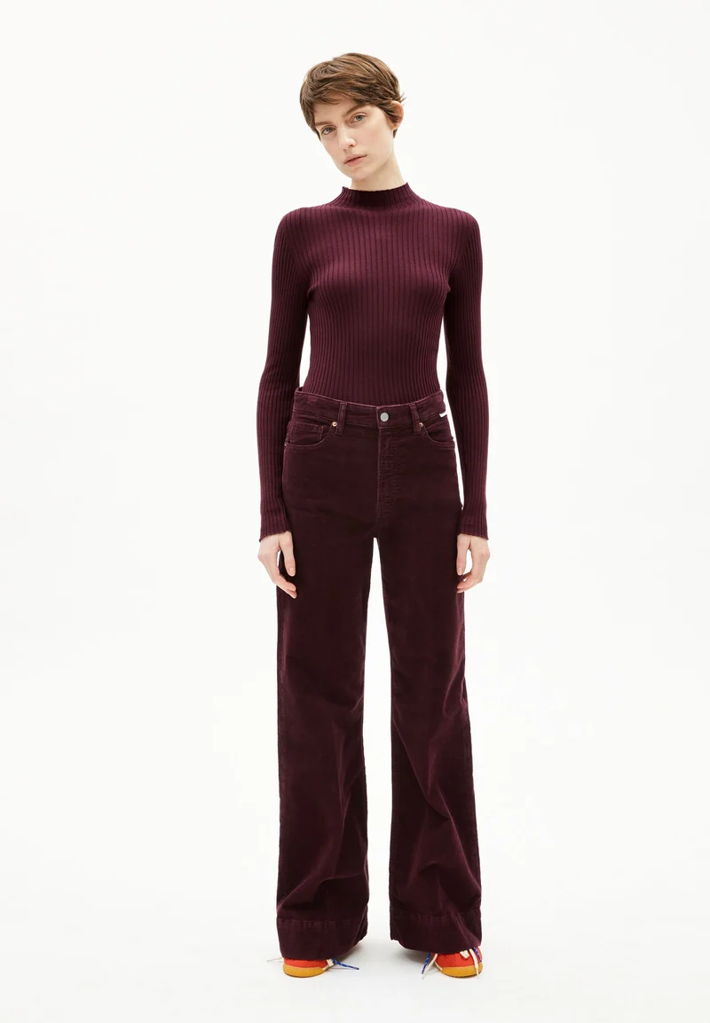 ALAANIA STRICKPULLOVER | dark cranberry