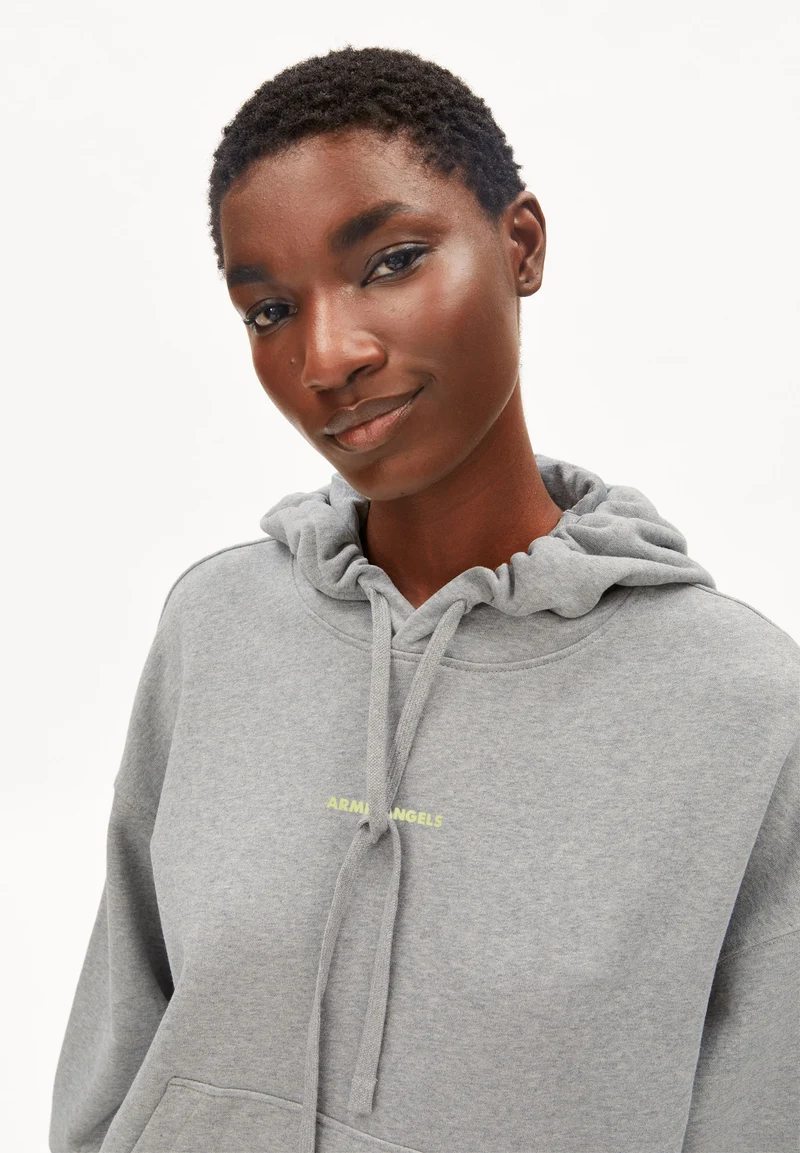 FRANCISARAA DIFFERENCE SWEATHOODIE | silver melange