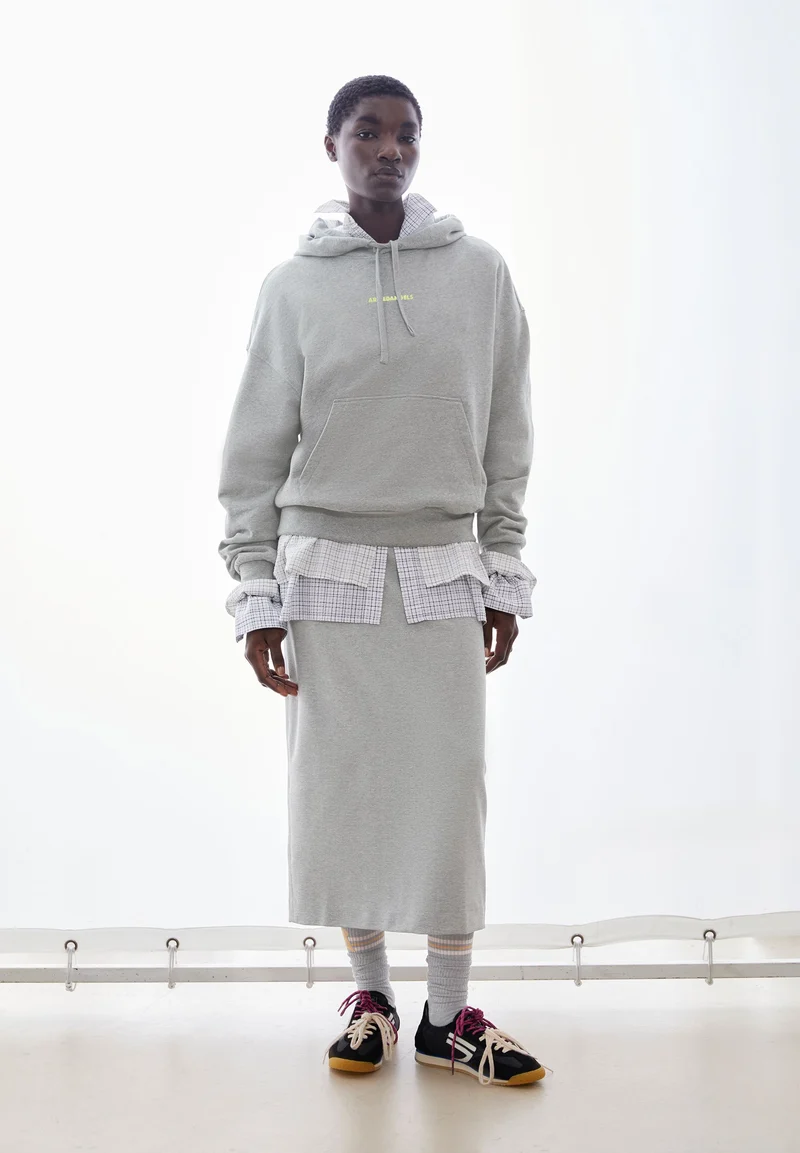 FRANCISARAA DIFFERENCE SWEATHOODIE | silver melange