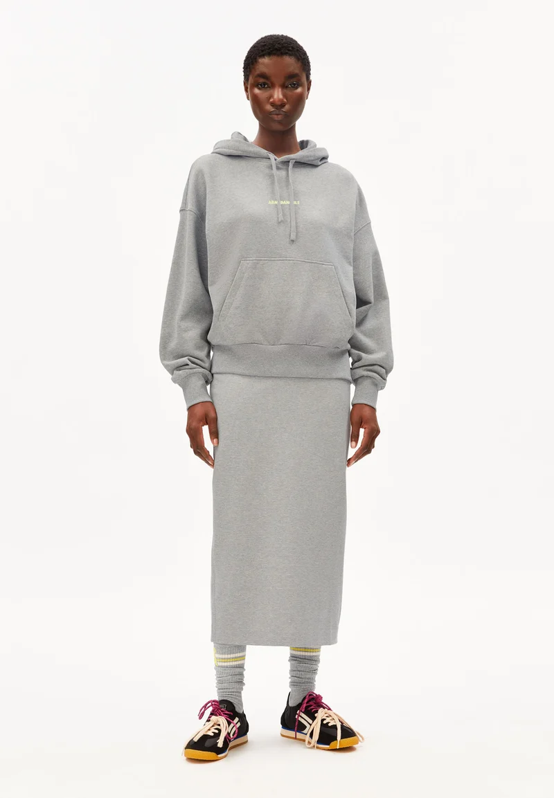 FRANCISARAA DIFFERENCE SWEATHOODIE | silver melange