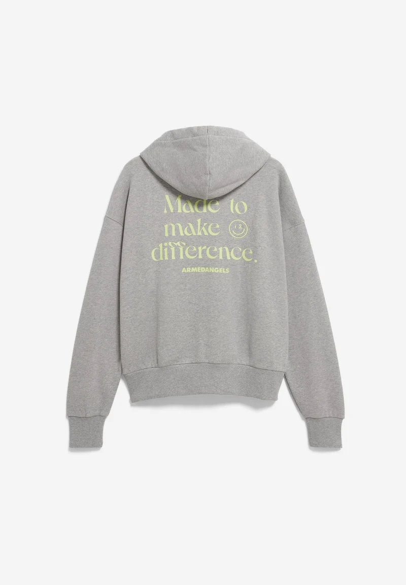 FRANCISARAA DIFFERENCE SWEATHOODIE | silver melange