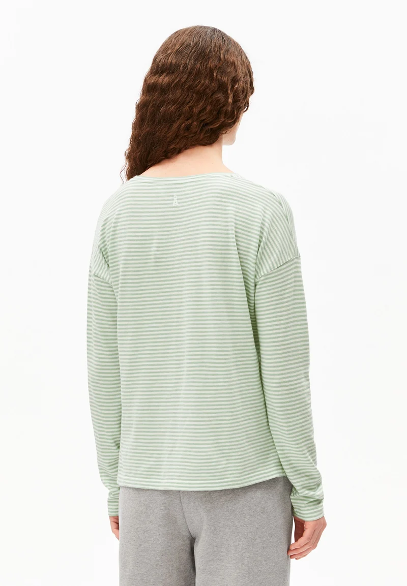 XIANAA GESTREIFTES LANGARMSHIRT | oatmilk-foam