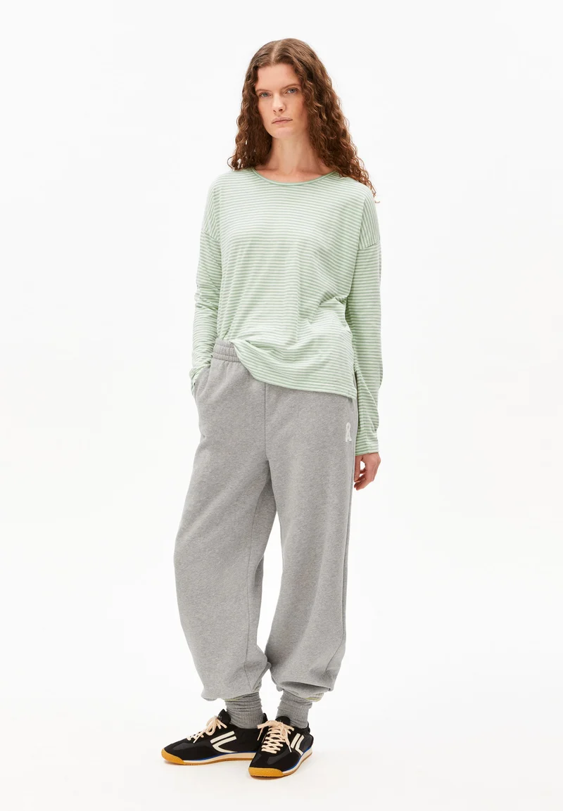 XIANAA GESTREIFTES LANGARMSHIRT | oatmilk-foam