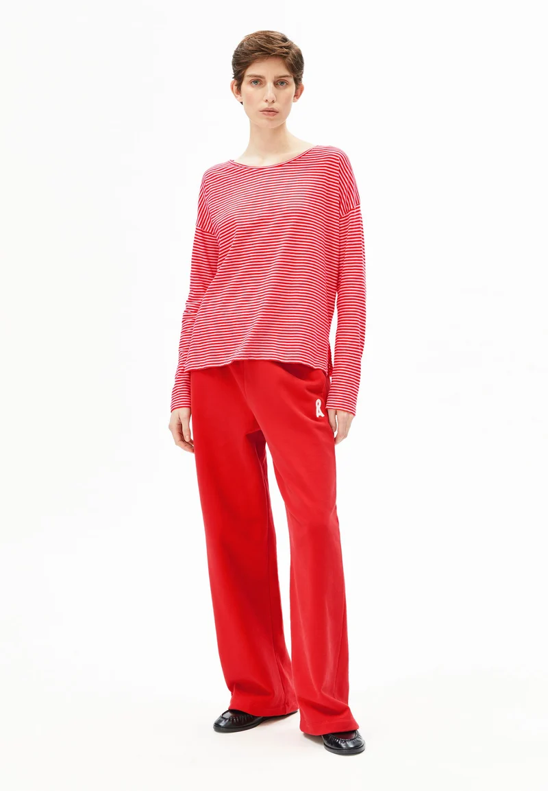 XIANAA GESTREIFTES LANGARMSHIRT | pink mist-mars red