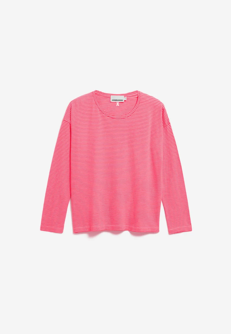 XIANAA GESTREIFTES LANGARMSHIRT | pink mist-mars red