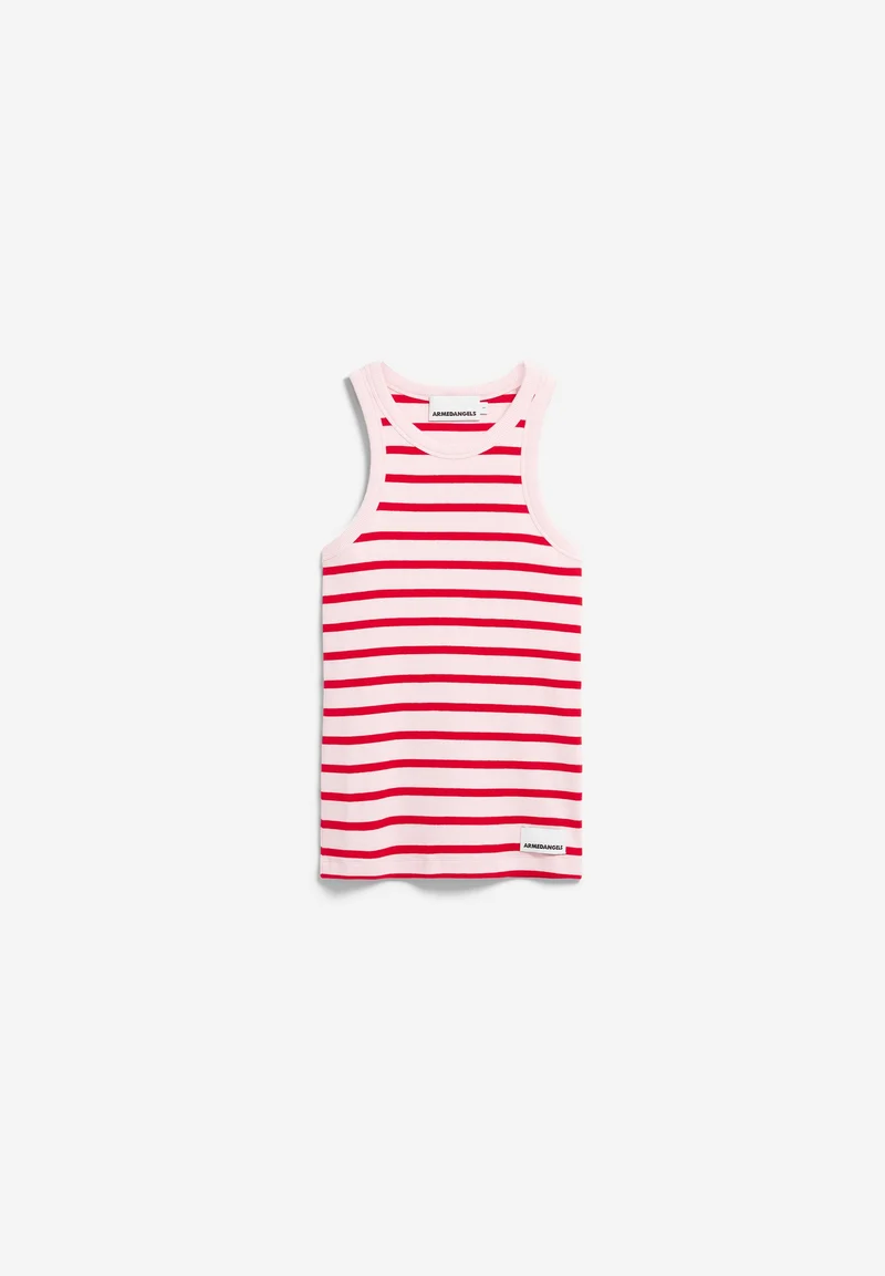 KANITAA GESTREIFTES TOP | pink mist-mars red