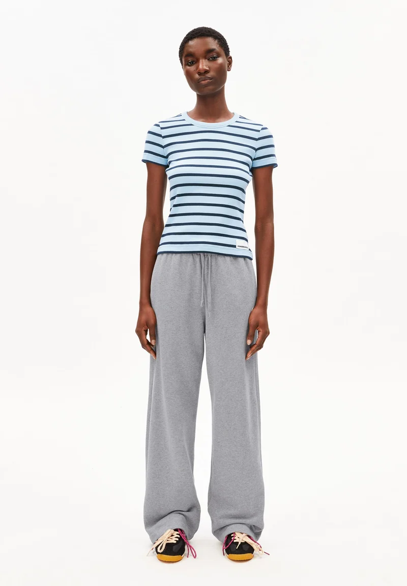 KARDAA GESTREIFTES RIPP-T-SHIRT | blue glow-tinted navy