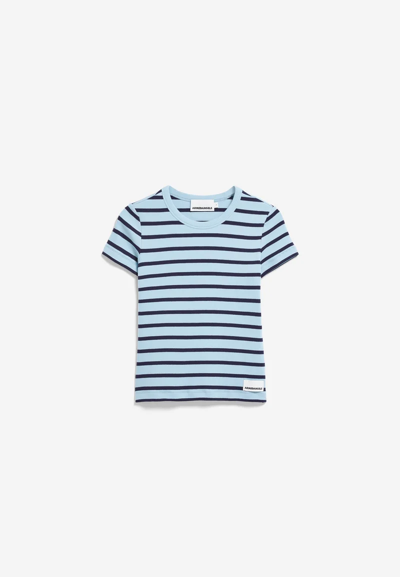KARDAA GESTREIFTES RIPP-T-SHIRT | blue glow-tinted navy