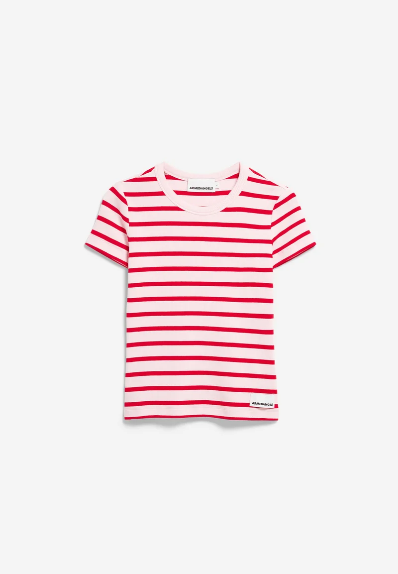 KARDAA GESTREIFTES RIPP-T-SHIRT | pink mist-mars red