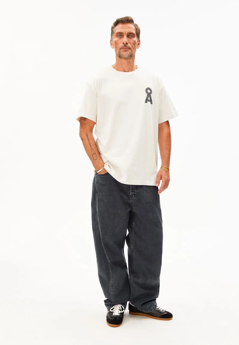 AADRU Å ZICK ZACK T-SHIRT | pure