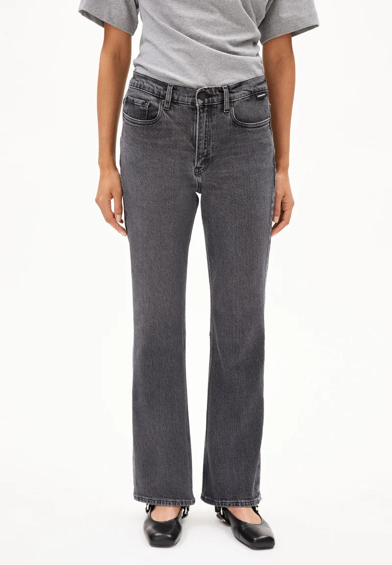 VELAARI MID WAIST FLARED JEANS | cadria
