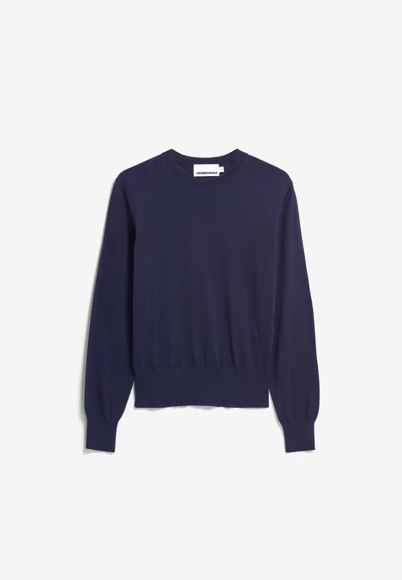 FEINSTRICKPULLOVER | tinted navy