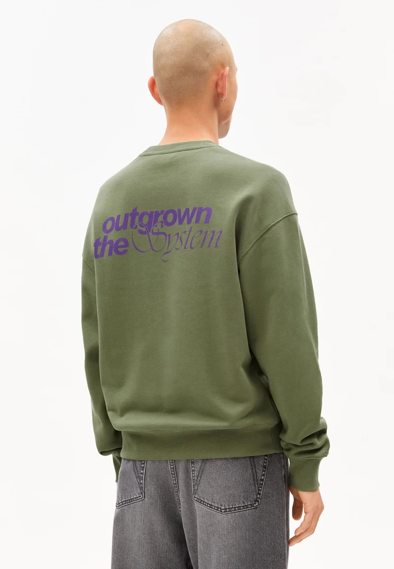 EMAAL OUTGROWN SWEATSHIRT | fatigue green