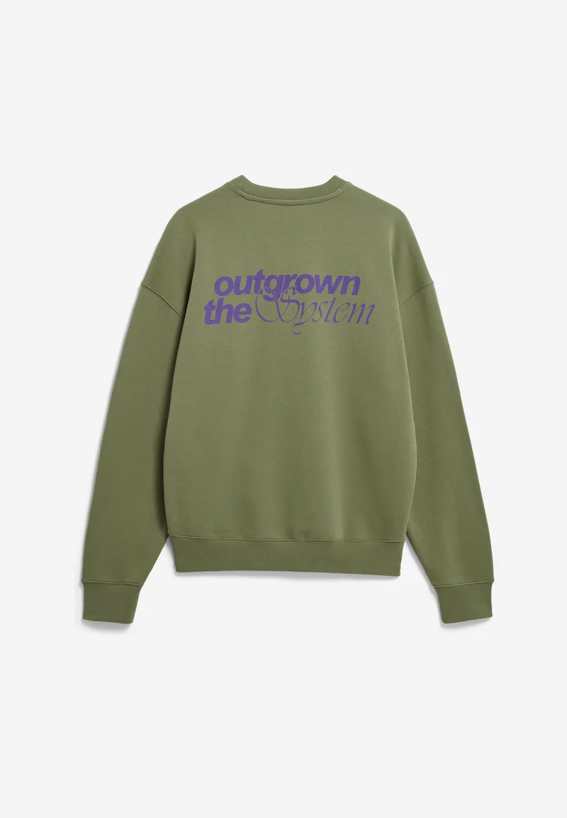 EMAAL OUTGROWN SWEATSHIRT | fatigue green