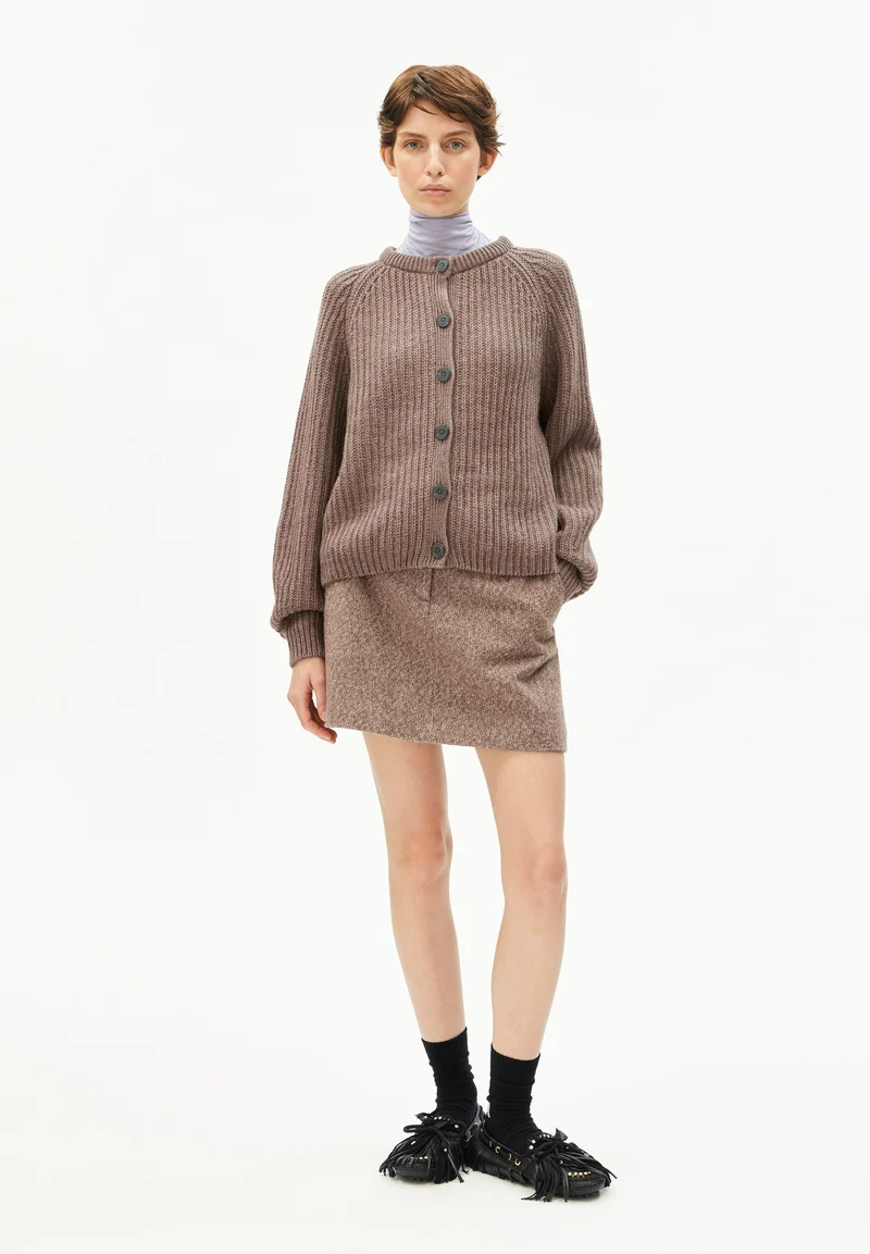 RIPP-STRICKJACKE | cinnamon dust melange