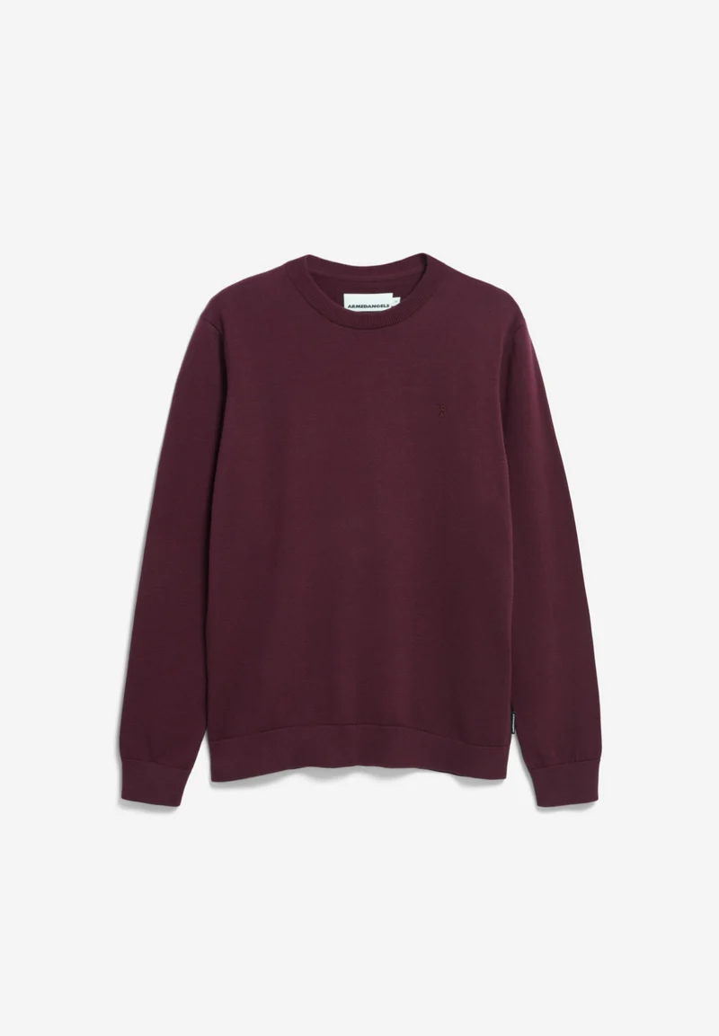 LOUKAA STRICKPULLOVER | dark cranberry
