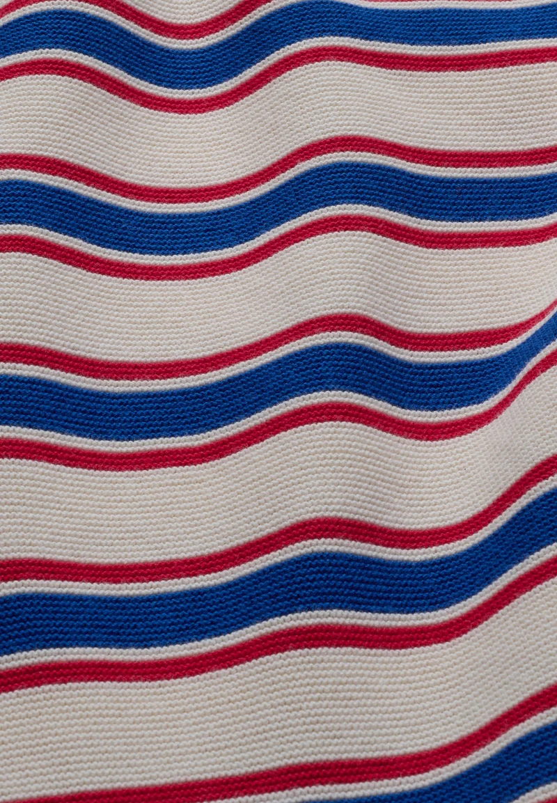 MERINAA GESTREIFTER STRICKPULLOVER | oatmilk-mars red-dynamo blue