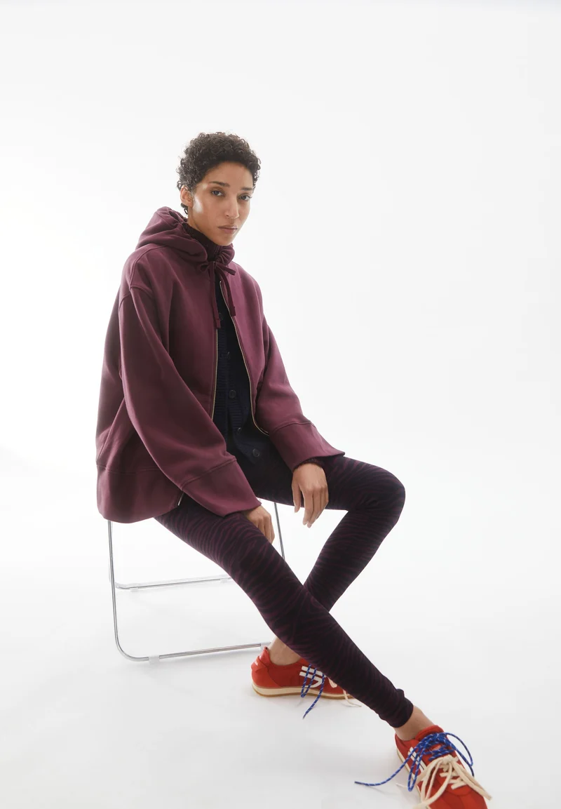 TALIMAA SWEATJACKE | dark cranberry