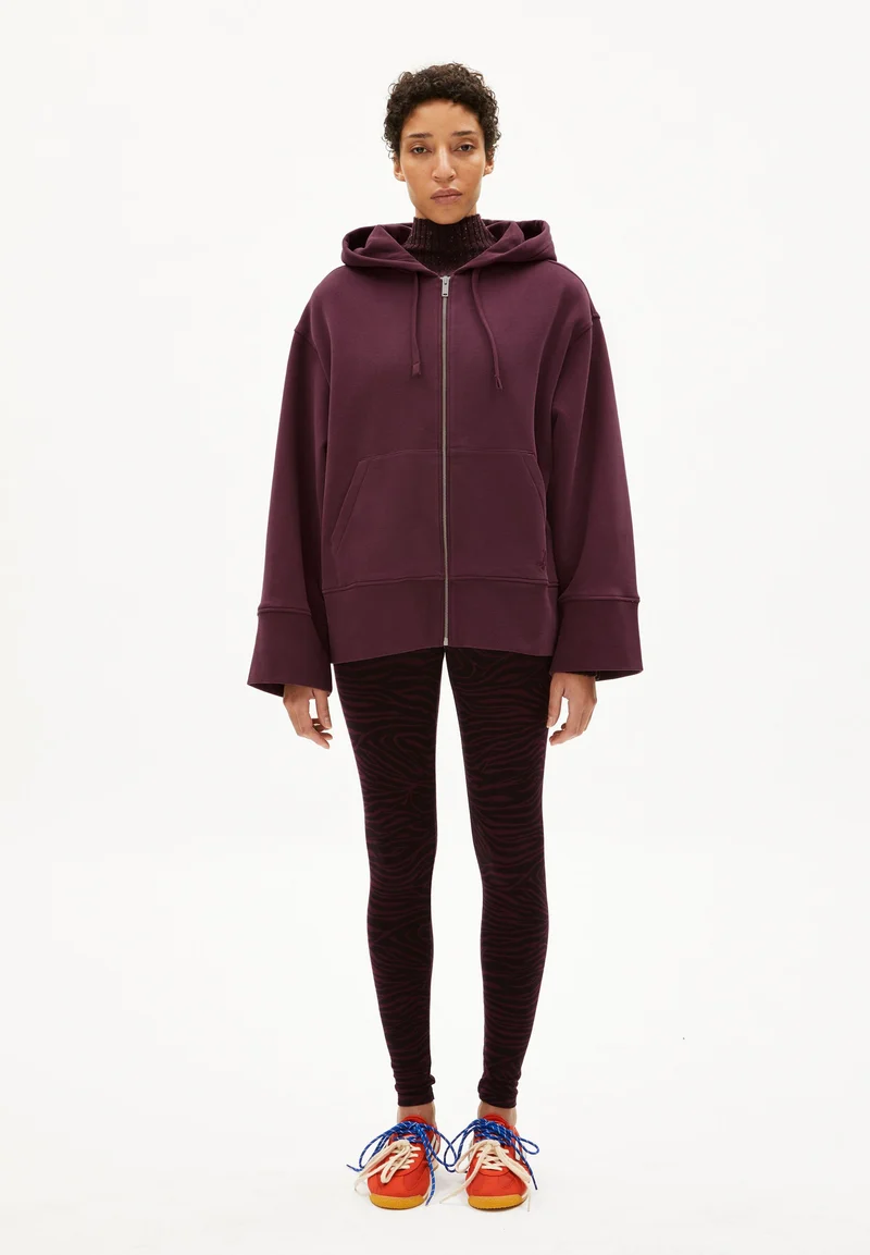 TALIMAA SWEATJACKE | dark cranberry