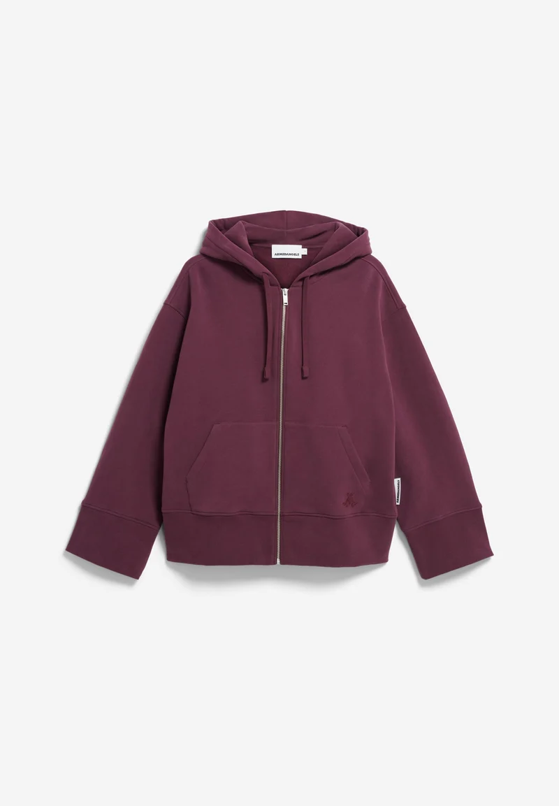 TALIMAA SWEATJACKE | dark cranberry