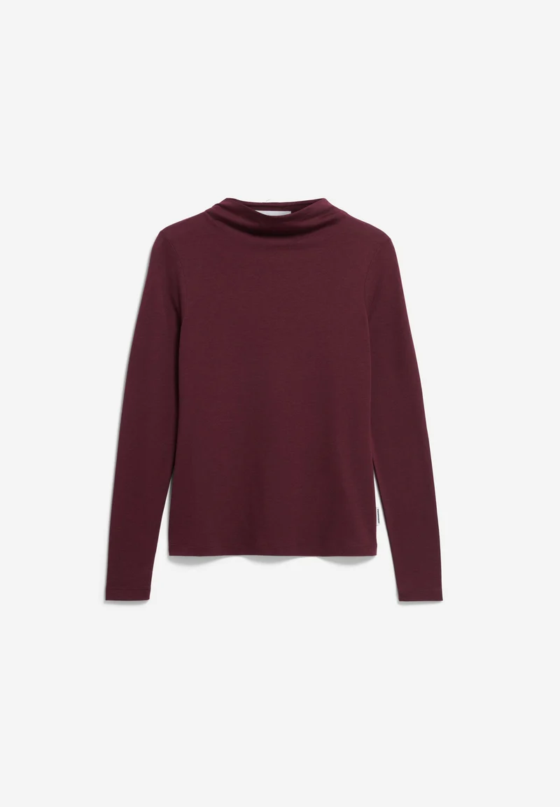 CALUNAA LANGARMSHIRT | dark cranberry