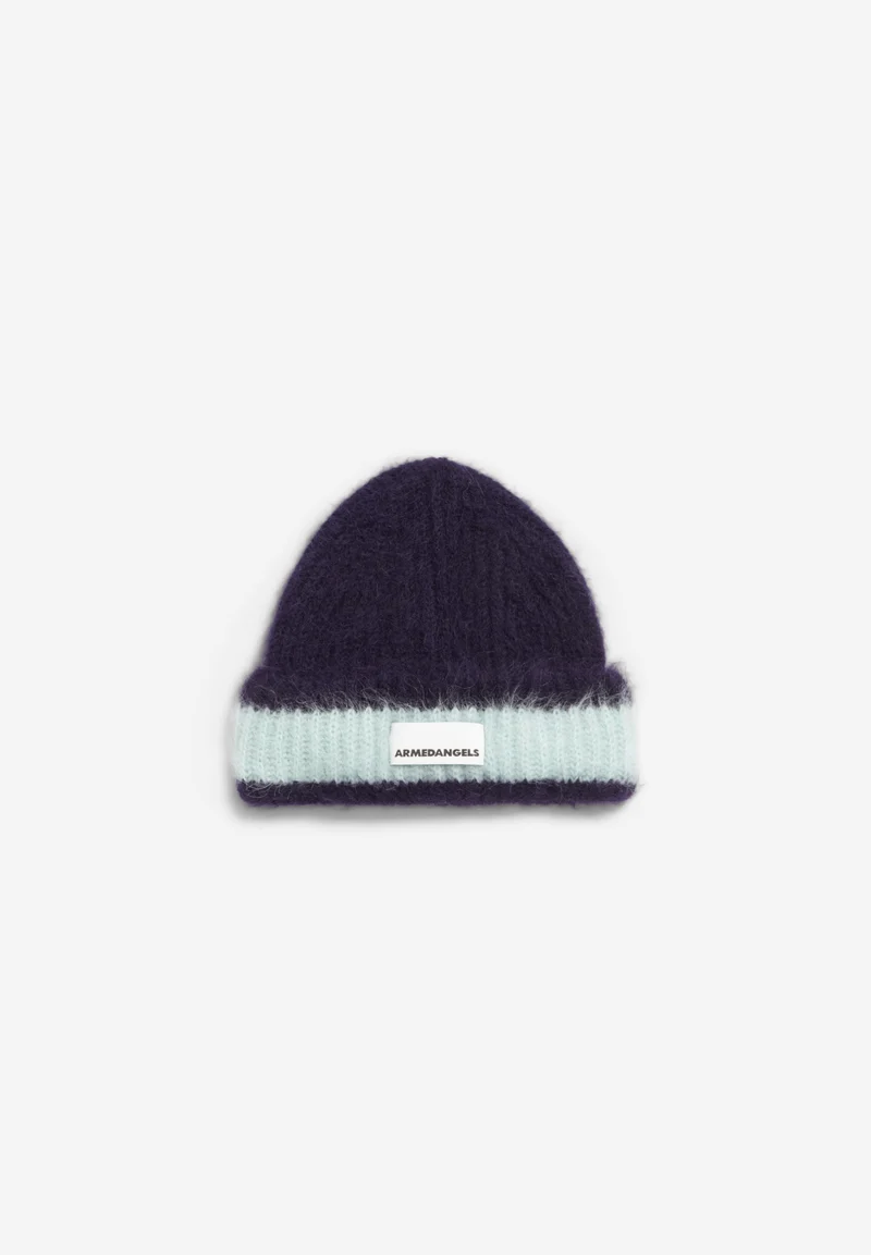 JUPILAA STRIPED UN-WASTED MÜTZE | night sky - polar green