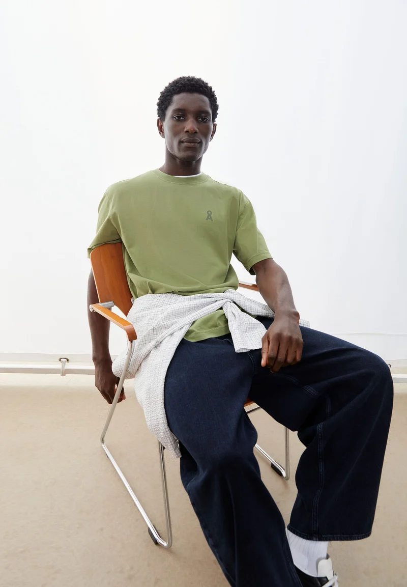 ICONIC Å MAARKOS GD T-SHIRT | fatigue green washed