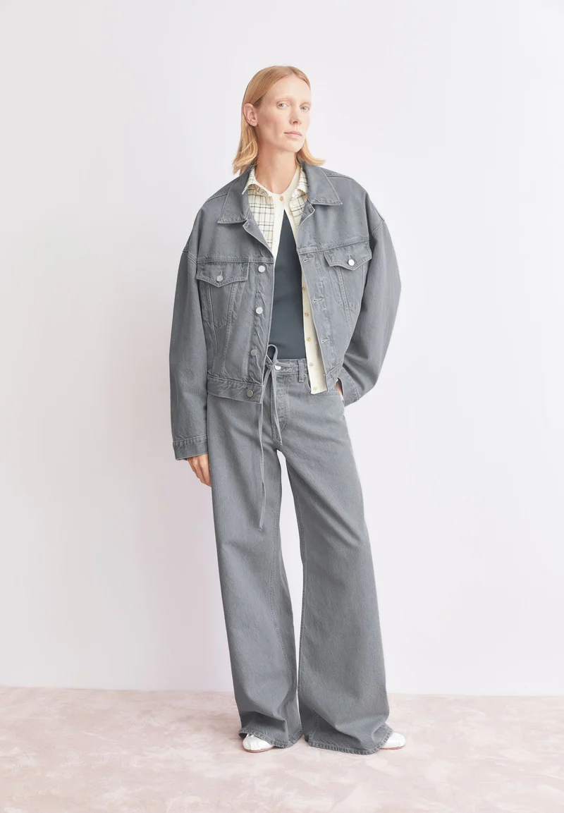 ASTRAEAAS MID WAIST WIDE JEANS | loa