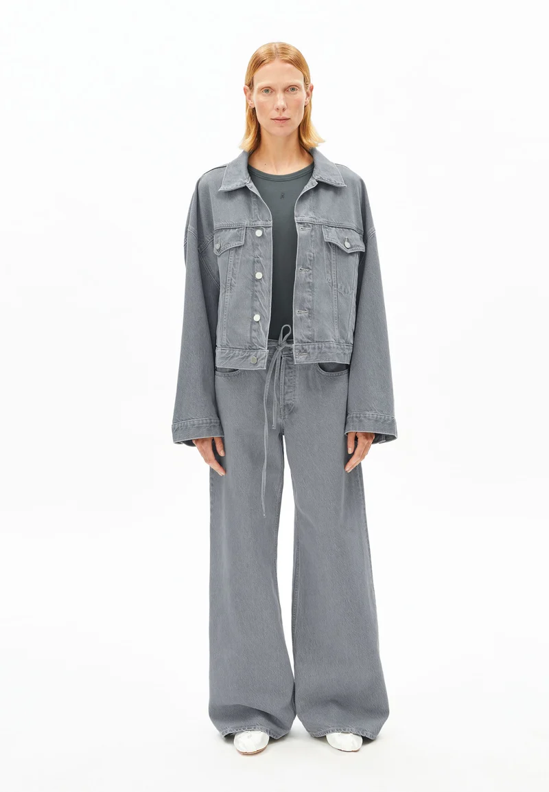 ASTRAEAAS MID WAIST WIDE JEANS | loa