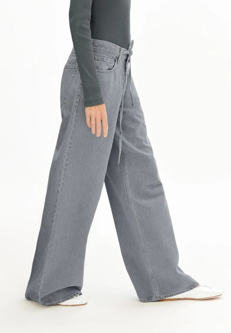 ASTRAEAAS MID WAIST WIDE JEANS | loa