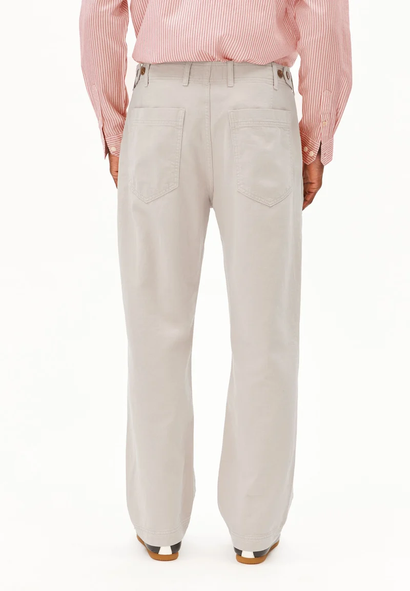BAUMWOLLL-LEINEN-HOSE | sandstone