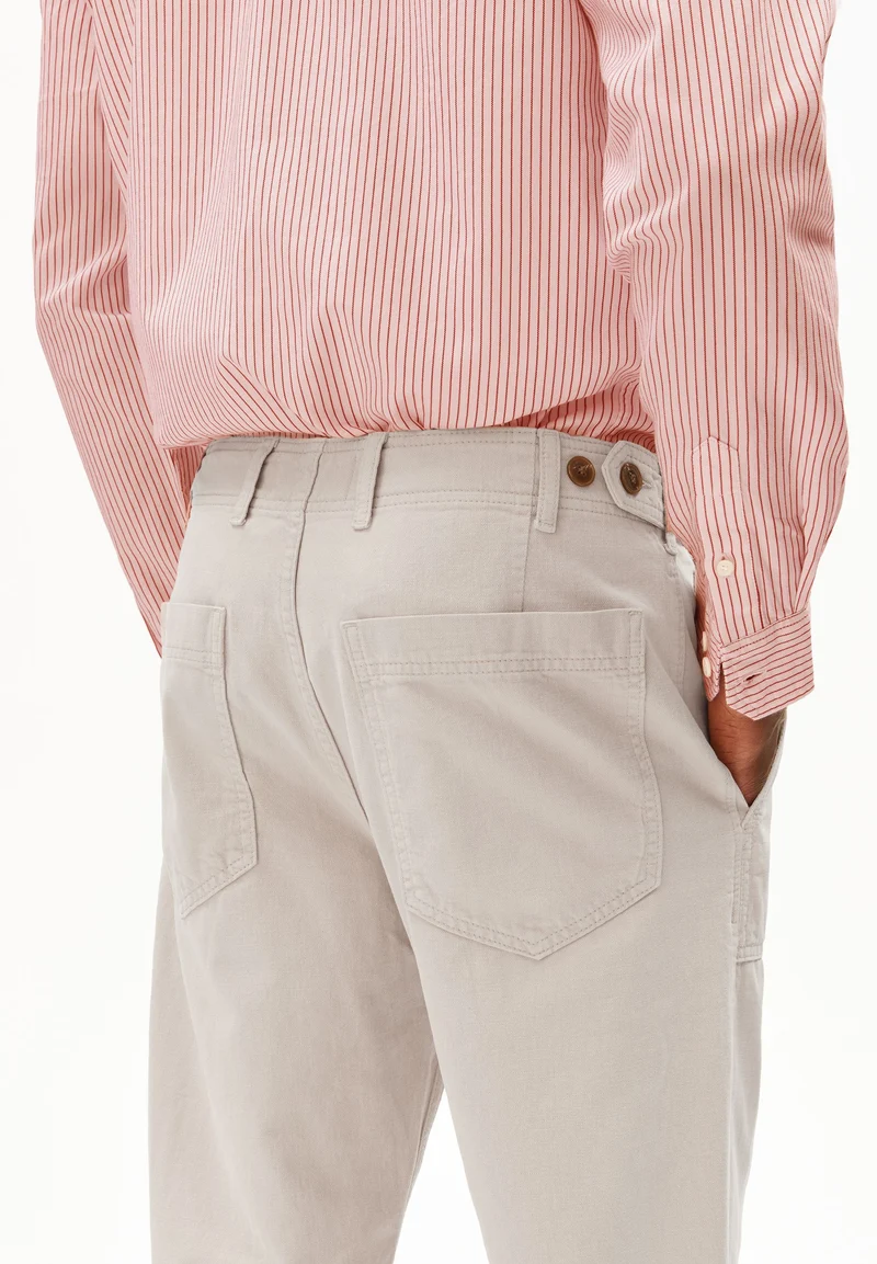 BAUMWOLLL-LEINEN-HOSE | sandstone