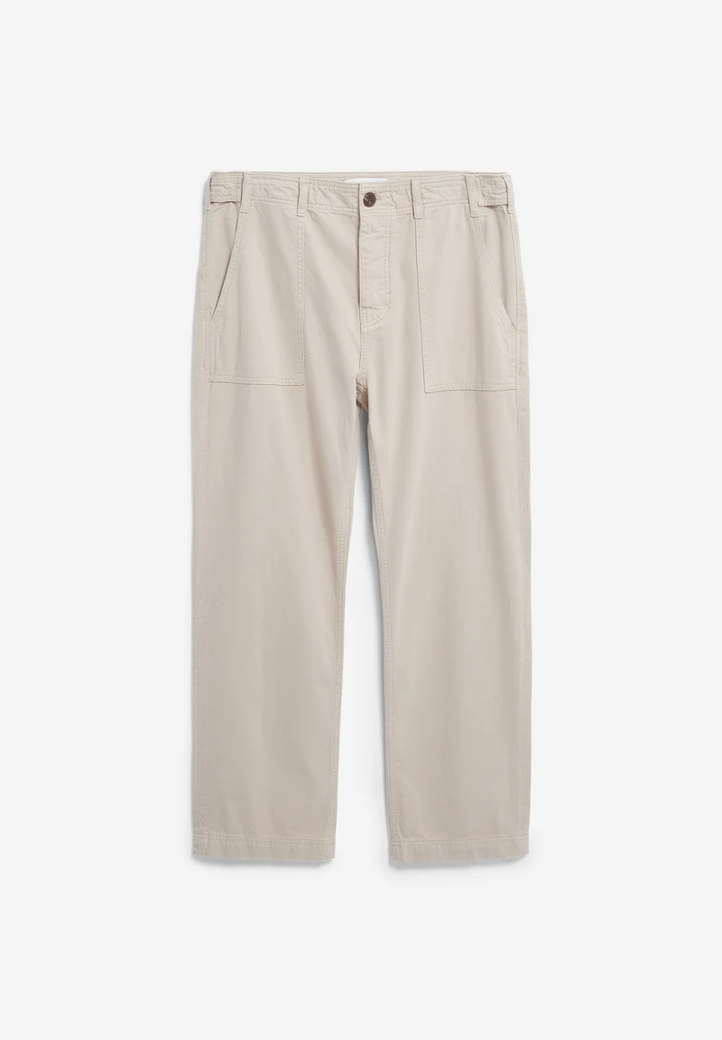 BAUMWOLLL-LEINEN-HOSE | sandstone