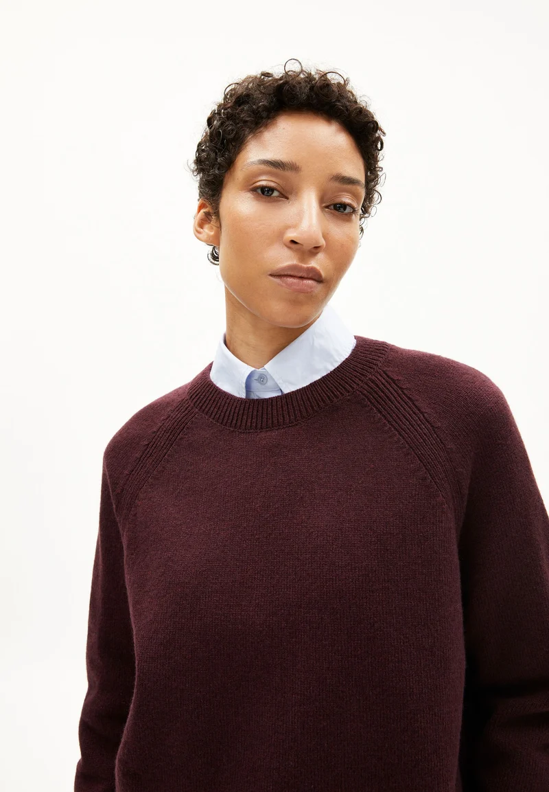 LILIRIAA REGLANA STRICKPULLOVER | dark cranberry