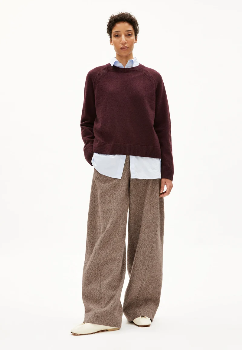LILIRIAA REGLANA STRICKPULLOVER | dark cranberry