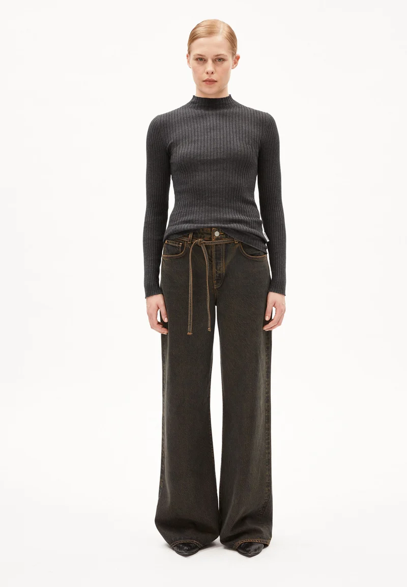 ALAANIA STRICKPULLOVER | steel melange