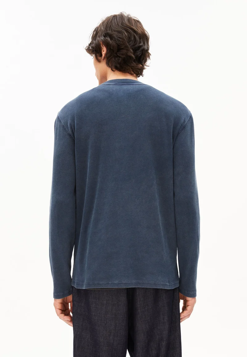 HENLY GMT DYE LANGARMSHIRT | night sky washed
