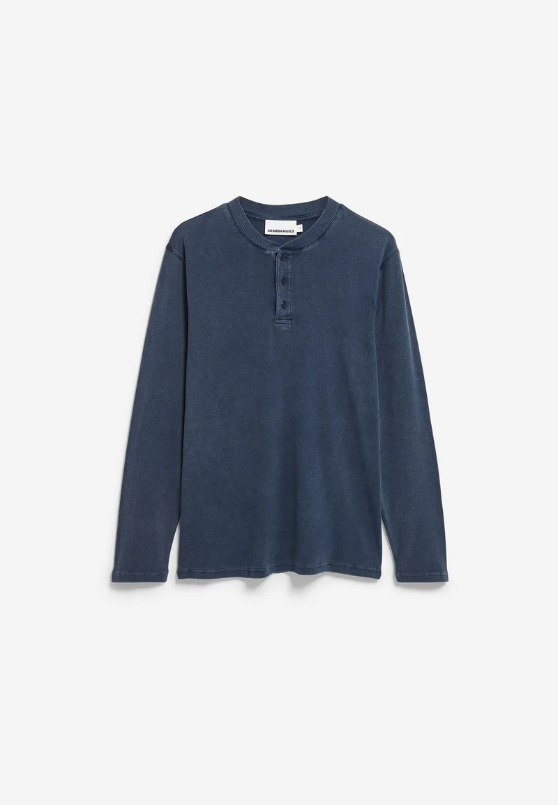 HENLY GMT DYE LANGARMSHIRT | night sky washed