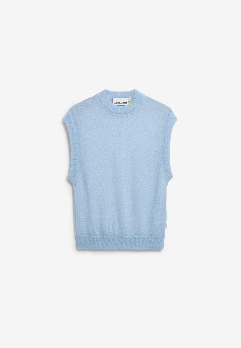 MOHAIR-MIX STRICKPULLUNDER | blue glow