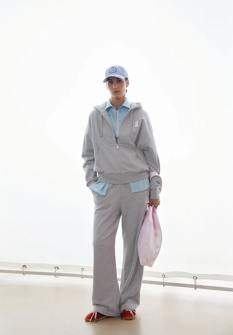 ICONIC Å RIXAMAA SWEATJACKE | silver melange