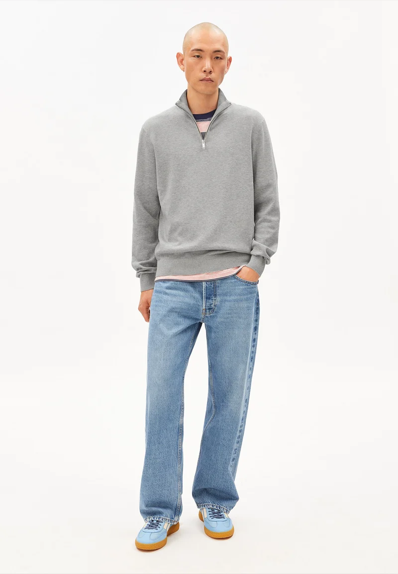 FAABES STRICKPULLOVER | silver melange