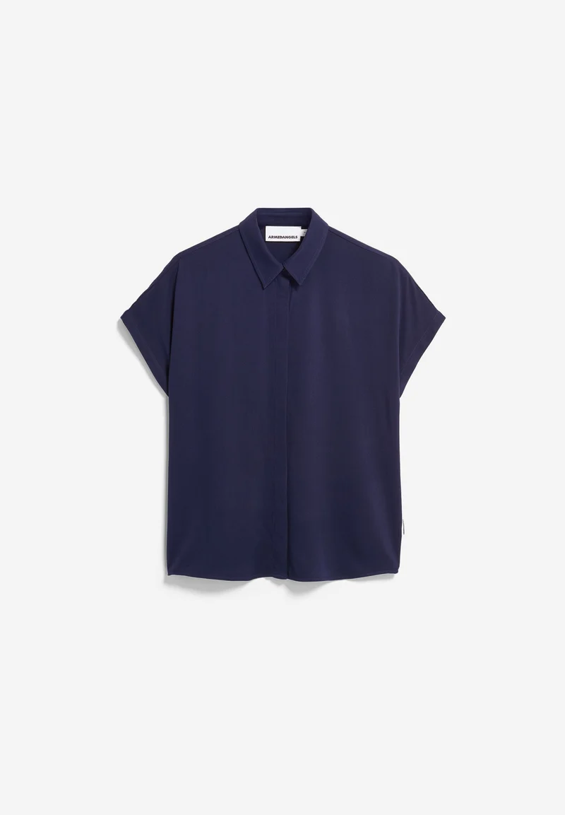 LARISAANA BLUSE | tinted navy