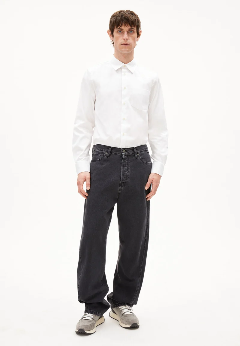 LAARS LANGARMHEMD | white