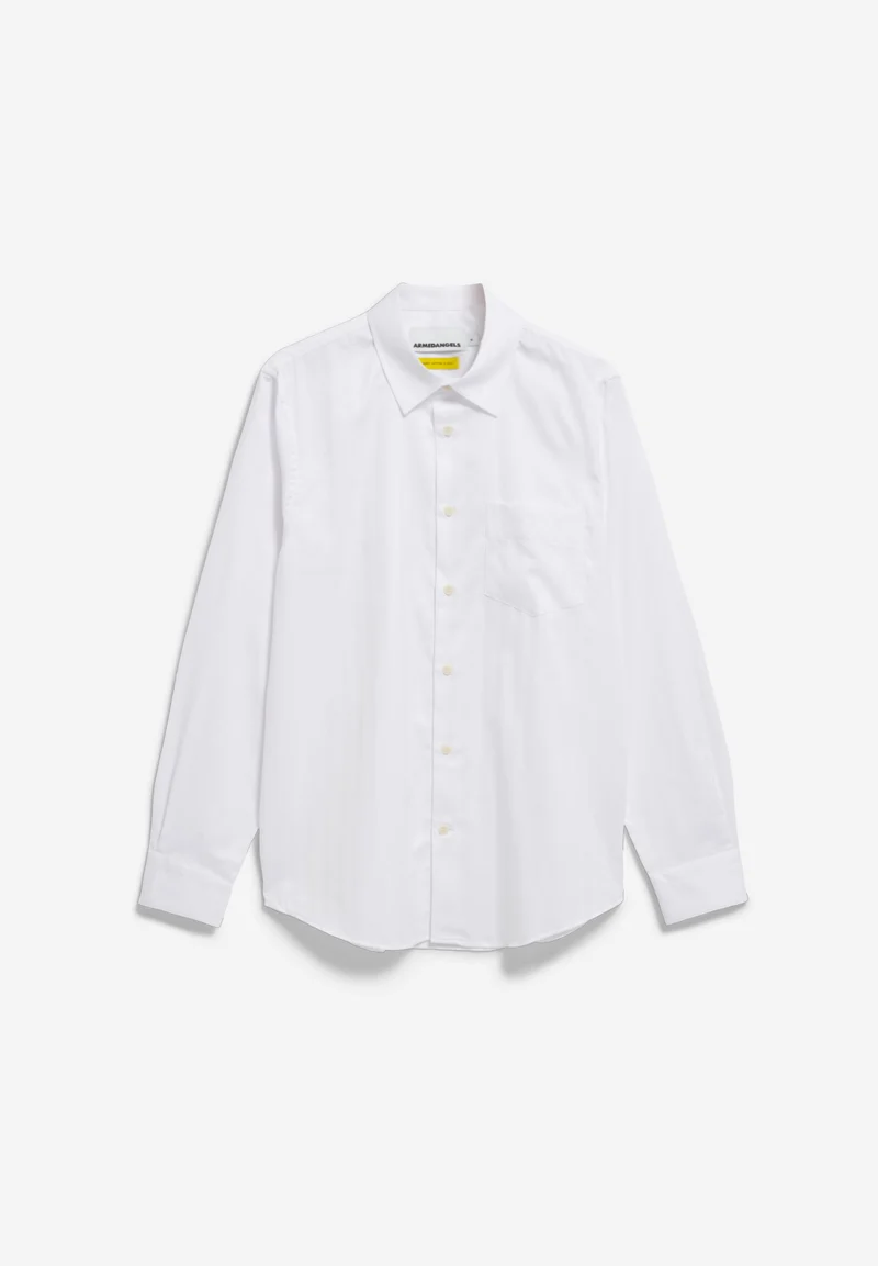 LAARS LANGARMHEMD | white