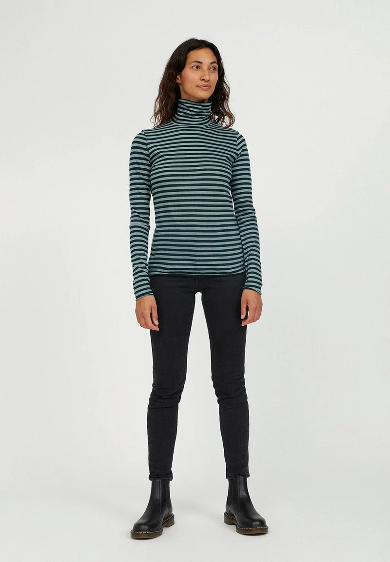MALENAA STRIPES | deep lake-soft moss