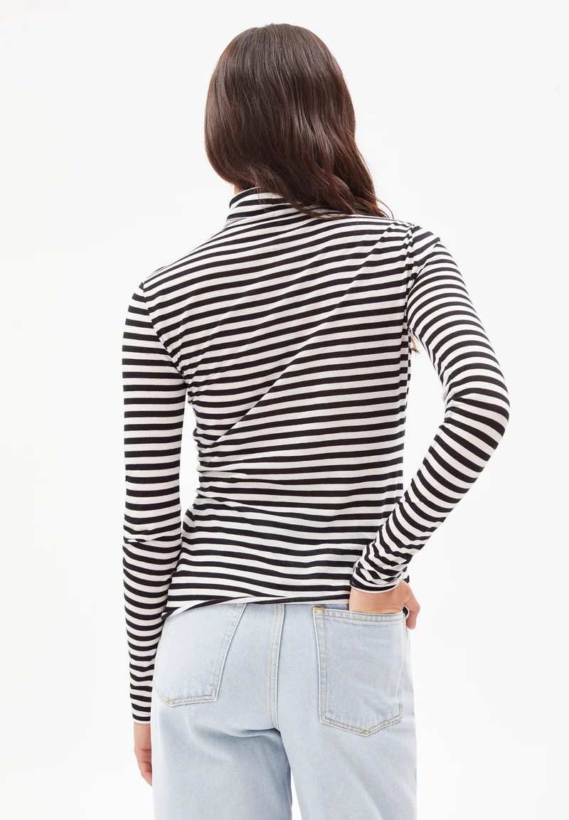 MALENAA STRIPES | black-oatmilk