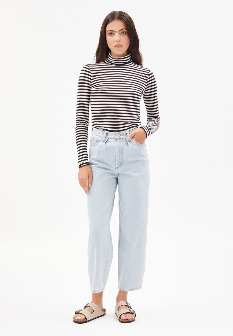 MALENAA STRIPES | black-oatmilk